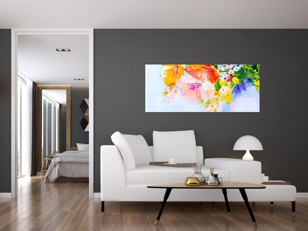 Tablou - Flori,pictură (120x50 cm)