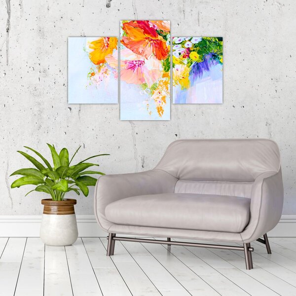 Tablou - Flori,pictură (90x60 cm)