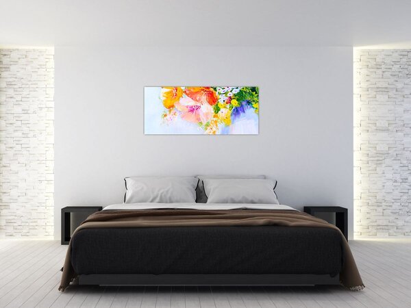 Tablou - Flori,pictură (120x50 cm)