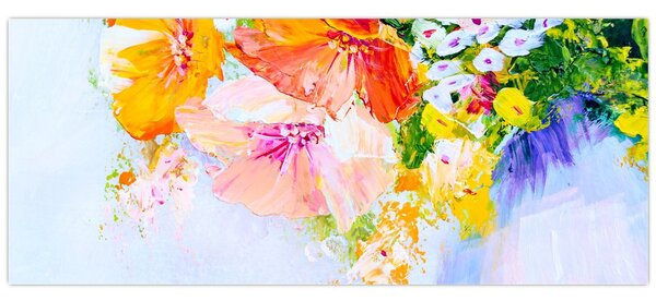 Tablou - Flori,pictură (120x50 cm)