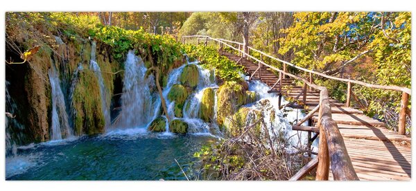 Tablou - Intrare in cascade (120x50 cm)
