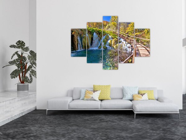 Tablou - Intrare in cascade (150x105 cm)