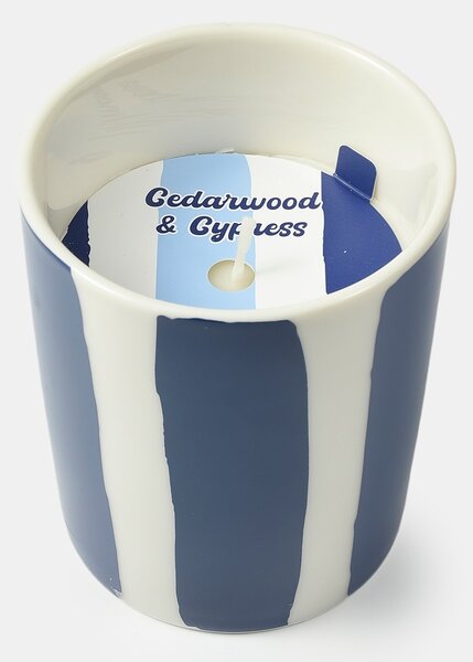 Sinsay - Lumânare parfumată Cedarwood & Cypress - albastru