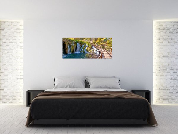 Tablou - Intrare in cascade (120x50 cm)