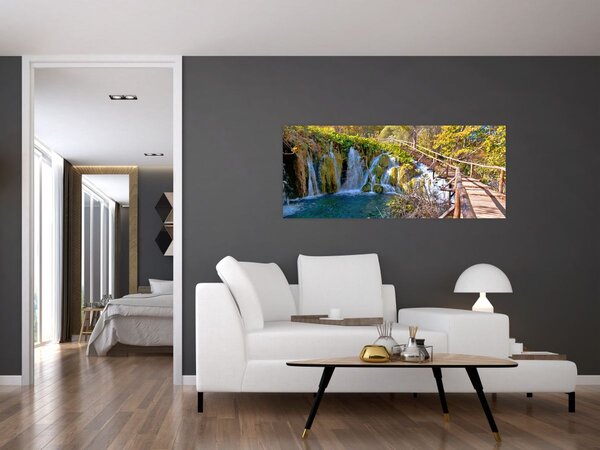 Tablou - Intrare in cascade (120x50 cm)