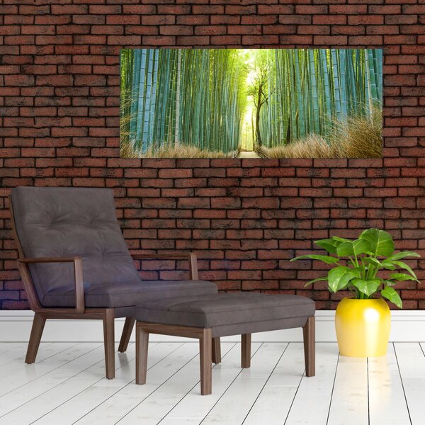 Tablou - Strada cu bambuși (120x50 cm)