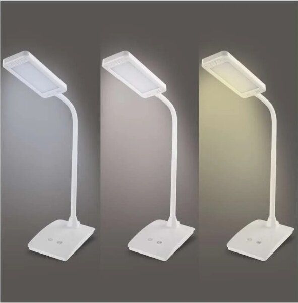 Lampă de birou LED reglabilă EDDY, 6W/230V, 3000/4500/6800K, albă
