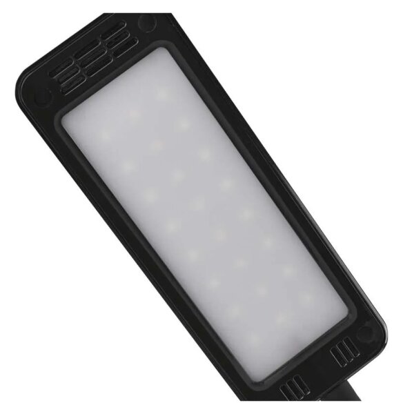 Lampă de birou LED EDDY, cu intensitate reglabilă, 6W, 230V, 3000/4500/6800K, neagră