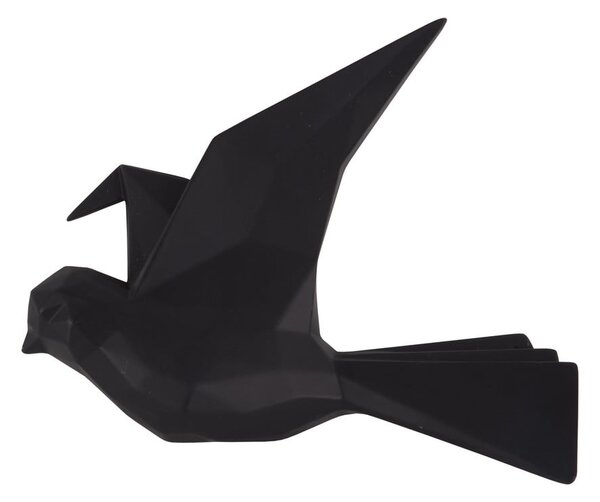 Cuier de perete în formă de pasăre PT LIVING, lățime 25 cm, negru