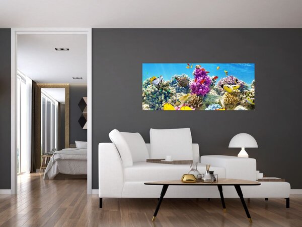 Tablou - Lumea mării (120x50 cm)