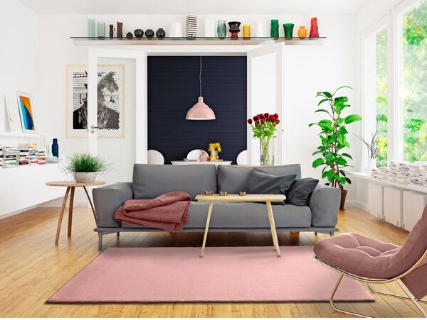 Covor Universal Berna Liso, 60 x 110 cm, roz
