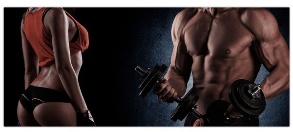 Tablou - Fitness (120x50 cm)