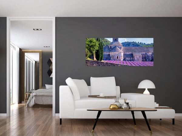 Tablou - Câmp de lavandă (120x50 cm)