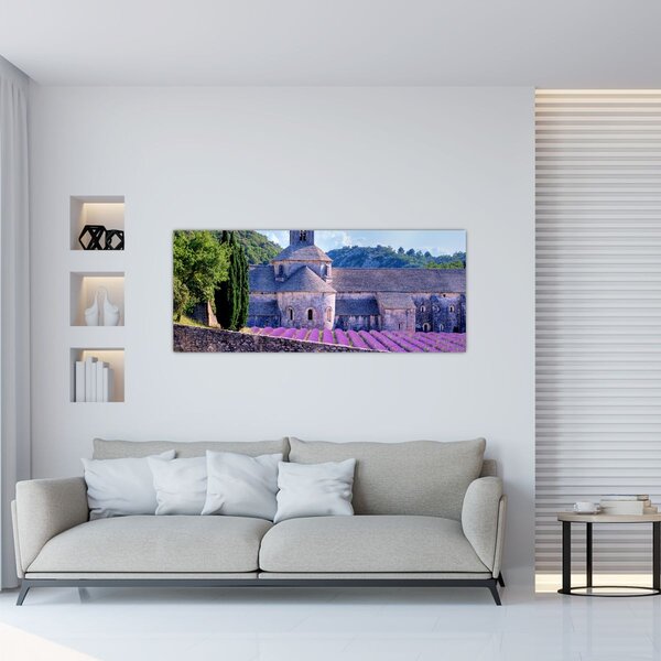 Tablou - Câmp de lavandă (120x50 cm)
