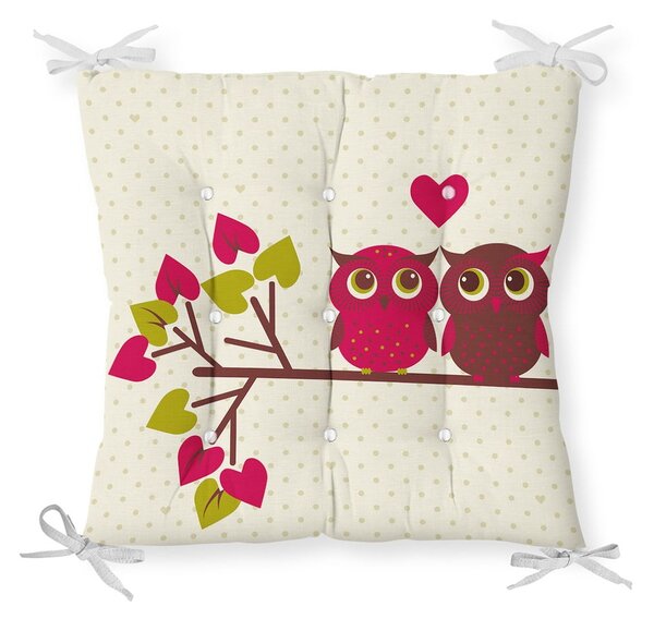 Pernă pentru scaun Minimalist Cushion Covers Lovely Owls, 40 x 40 cm