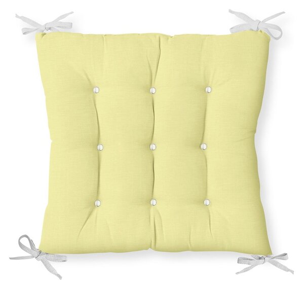 Pernă pentru scaun cu amestec de bumbac Minimalist Cushion Covers Lime, 40 x 40 cm