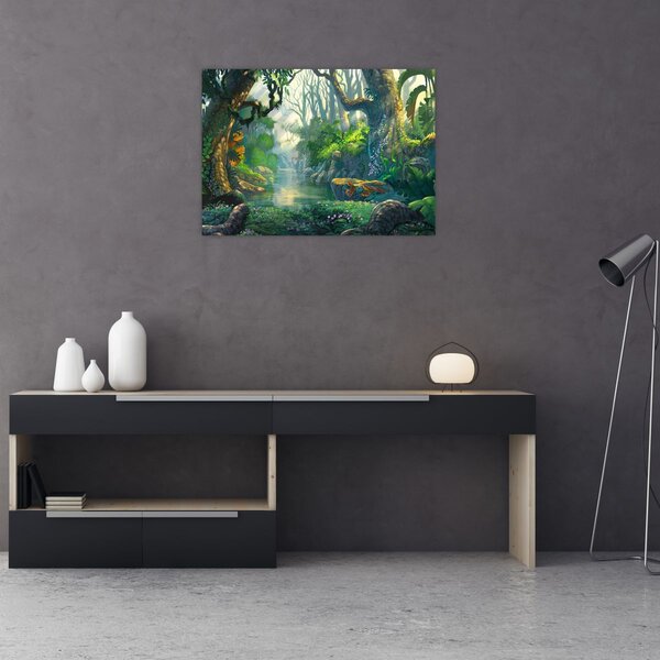 Tablou - Ilustrare pădure tropicală (70x50 cm)
