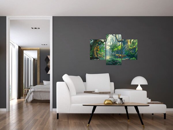 Tablou - Ilustrare pădure tropicală (90x60 cm)