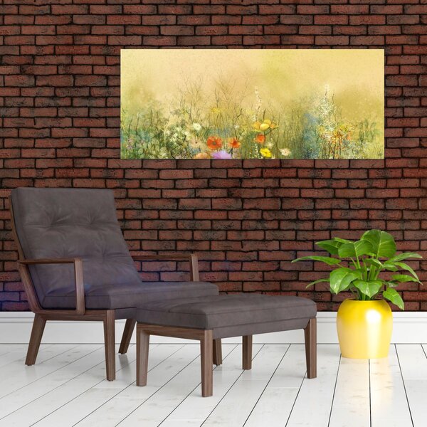 Tablou - Pajiște pictată (120x50 cm)