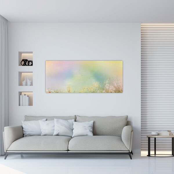 Tablou - Pajiște pictată 2 (120x50 cm)