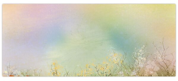 Tablou - Pajiște pictată 2 (120x50 cm)