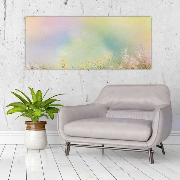 Tablou - Pajiște pictată 2 (120x50 cm)