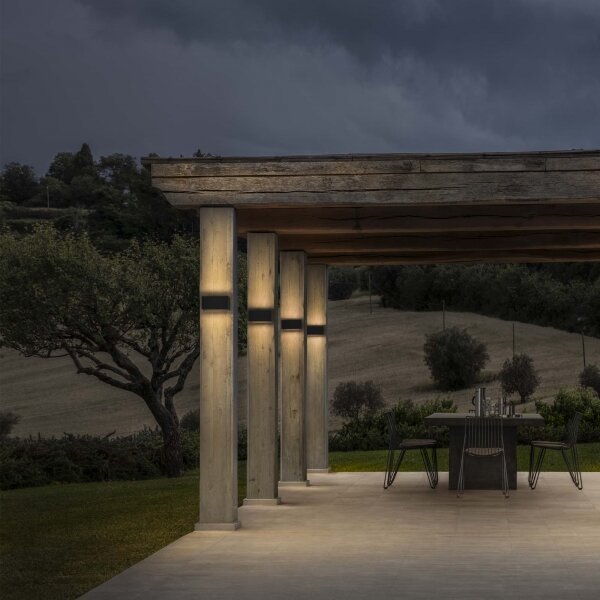 Aplică LED de exterior Ideal Lux ATOM LED/25W/230V IP54 antracit