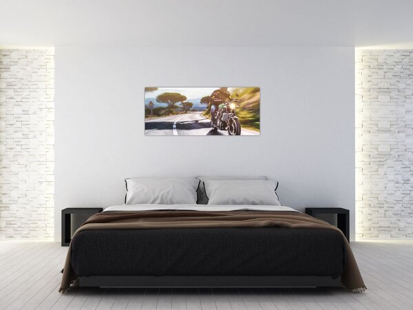 Tablou - Motociclist (120x50 cm)
