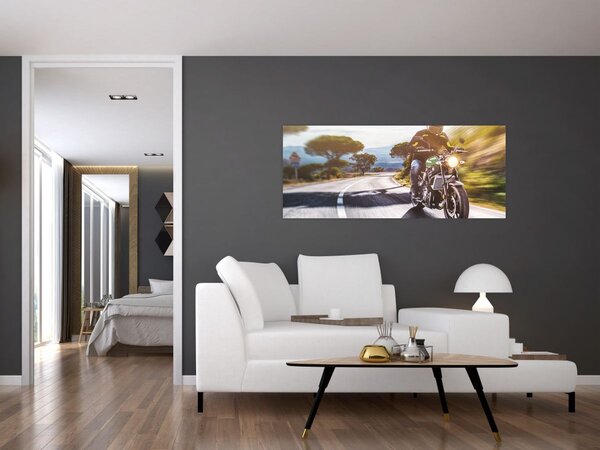 Tablou - Motociclist (120x50 cm)