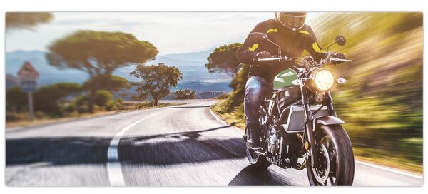 Tablou - Motociclist (120x50 cm)