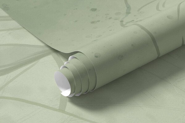 Tapet Plante liniare pe fundal albastru rece, Imagini de fundal unice, w05128v2 : Uwalls.ro