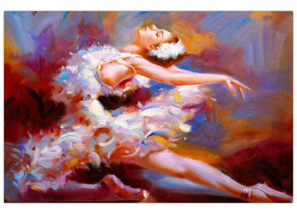 Tablou - Balerină,pictură (90x60 cm)