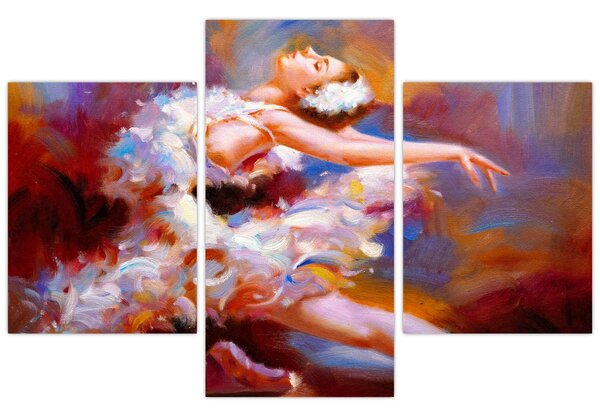 Tablou - Balerină,pictură (90x60 cm)