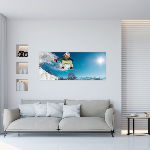 Tablou - Snowboarder (120x50 cm)