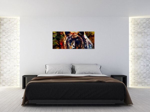 Tablou - Urs,pictură (120x50 cm)