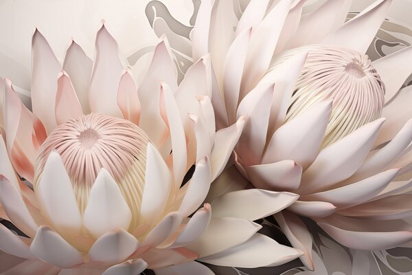 Tapet Flori uriașe, Protea, Fototapet Flori, w09692 : Uwalls.ro