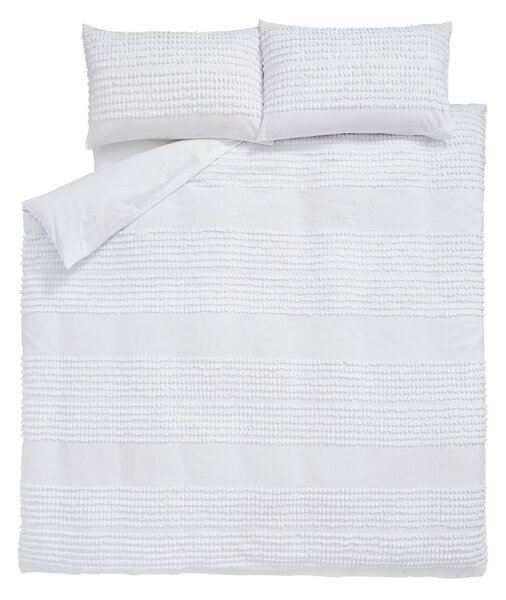 Lenjerie de pat din bumbac Bianca Malmo, 135 x 200 cm, alb