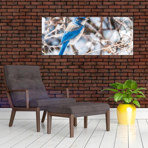 Tablou - Pasare de iarnă (120x50 cm)