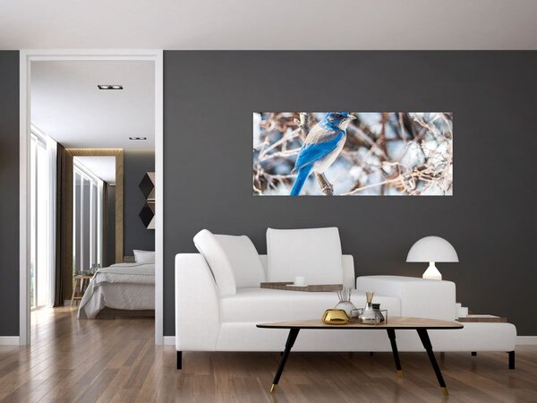Tablou - Pasare de iarnă (120x50 cm)