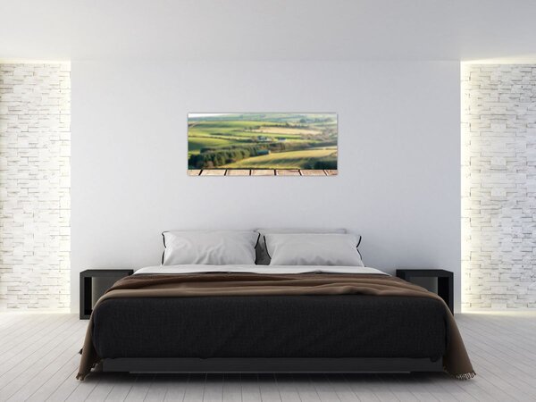 Tablou - Priveliște peisaj (120x50 cm)