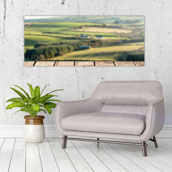 Tablou - Priveliște peisaj (120x50 cm)