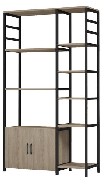 Raft bucatarie cu dulap, Ranea, Stejar, 85x32x150 cm