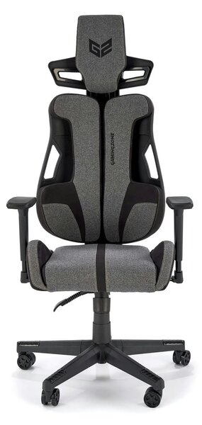 Scaun gaming NITRO 2, gri/negru, material textil, 66x68x130/137 cm