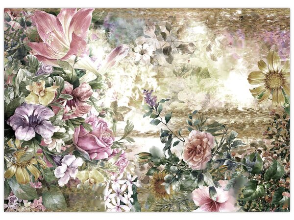 Tablou - Flori de design (70x50 cm)