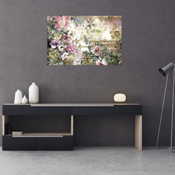 Tablou - Flori de design (90x60 cm)