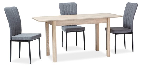 Masă de sufragerie extensibilă 105-140 cm Daniel (stejar sonoma + stejar sonoma) (pentru 4 până la 6 persoane). Promo -6%. 1050100