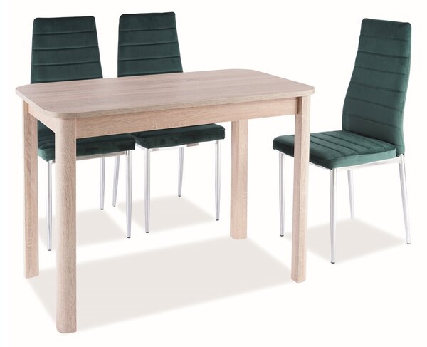 Masă de sufragerie extensibilă 105-140 cm Daniel (stejar sonoma + stejar sonoma) (pentru 4 până la 6 persoane). Promo -6%. 1050100