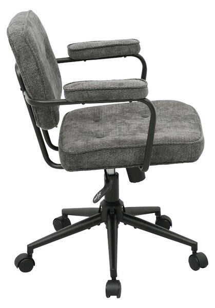 Scaun birou, Leberta, Antracit, 64x63.5x86 cm