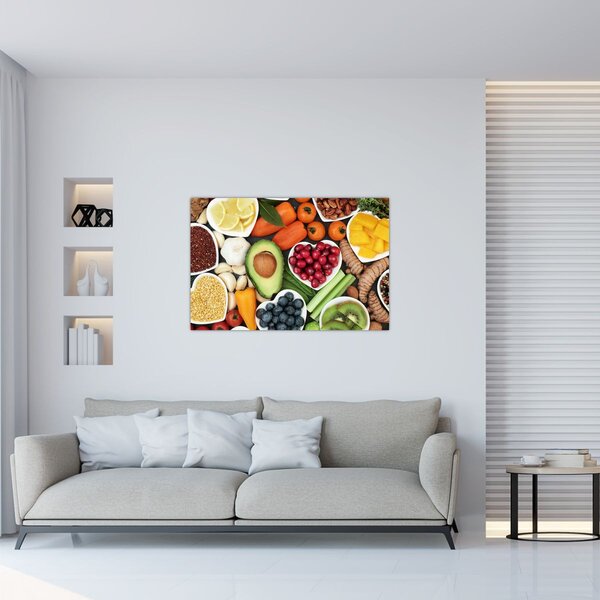 Tablou - Alimente sănătoase (90x60 cm)