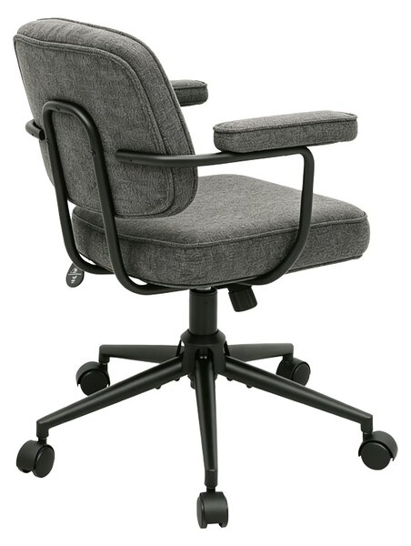 Scaun birou, Leberta, Antracit, 64x63.5x86 cm